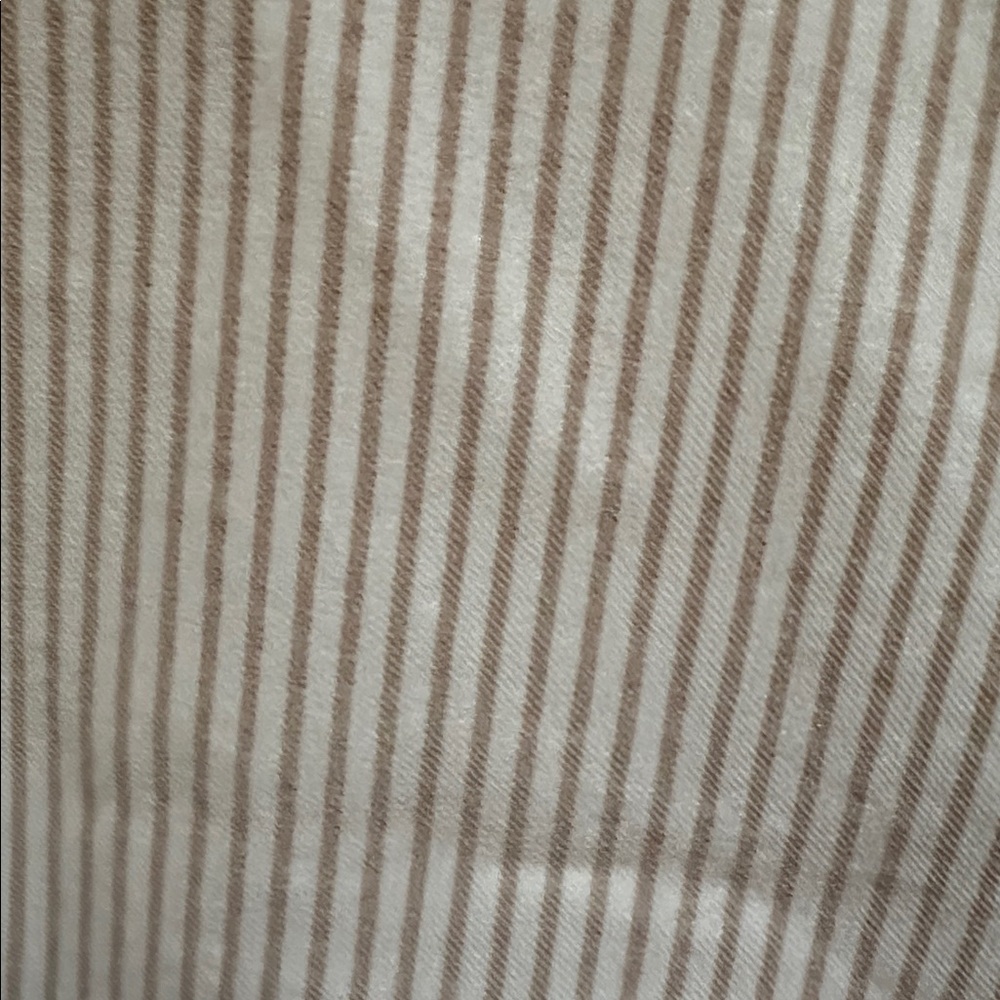 Women's Striped Cream Shorts - Picture 5 of 6